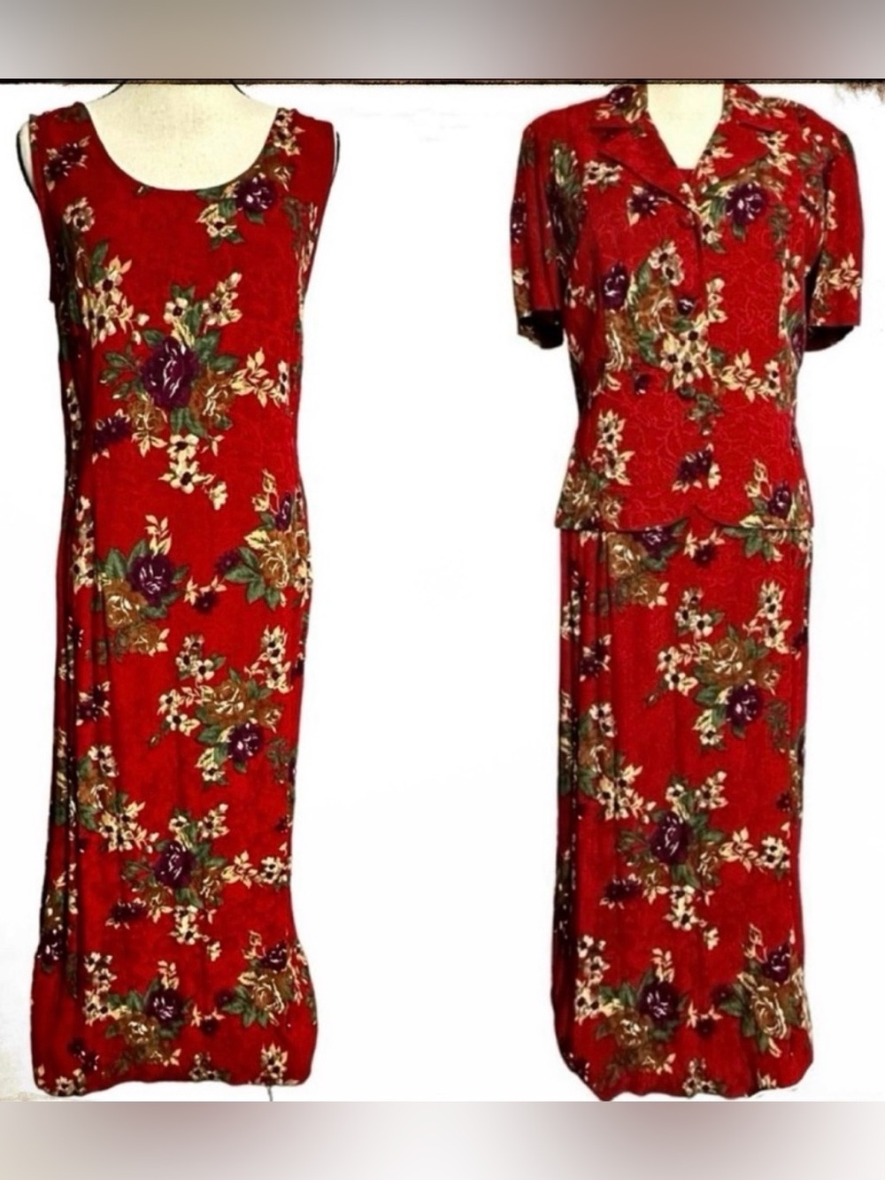 K-Studio Dress & Blazer Set 10 Floral Vintage Maxi